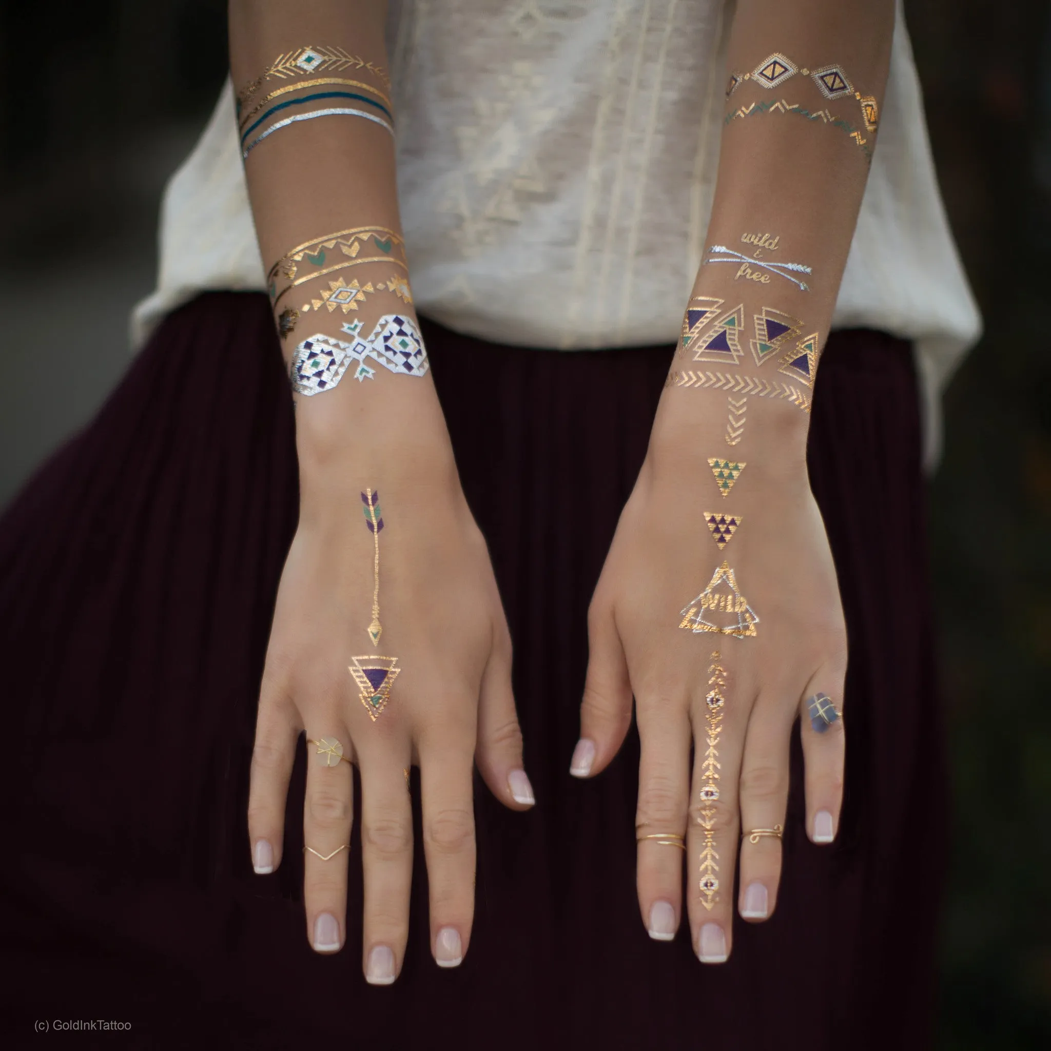 Native Aztec Bracelets Set