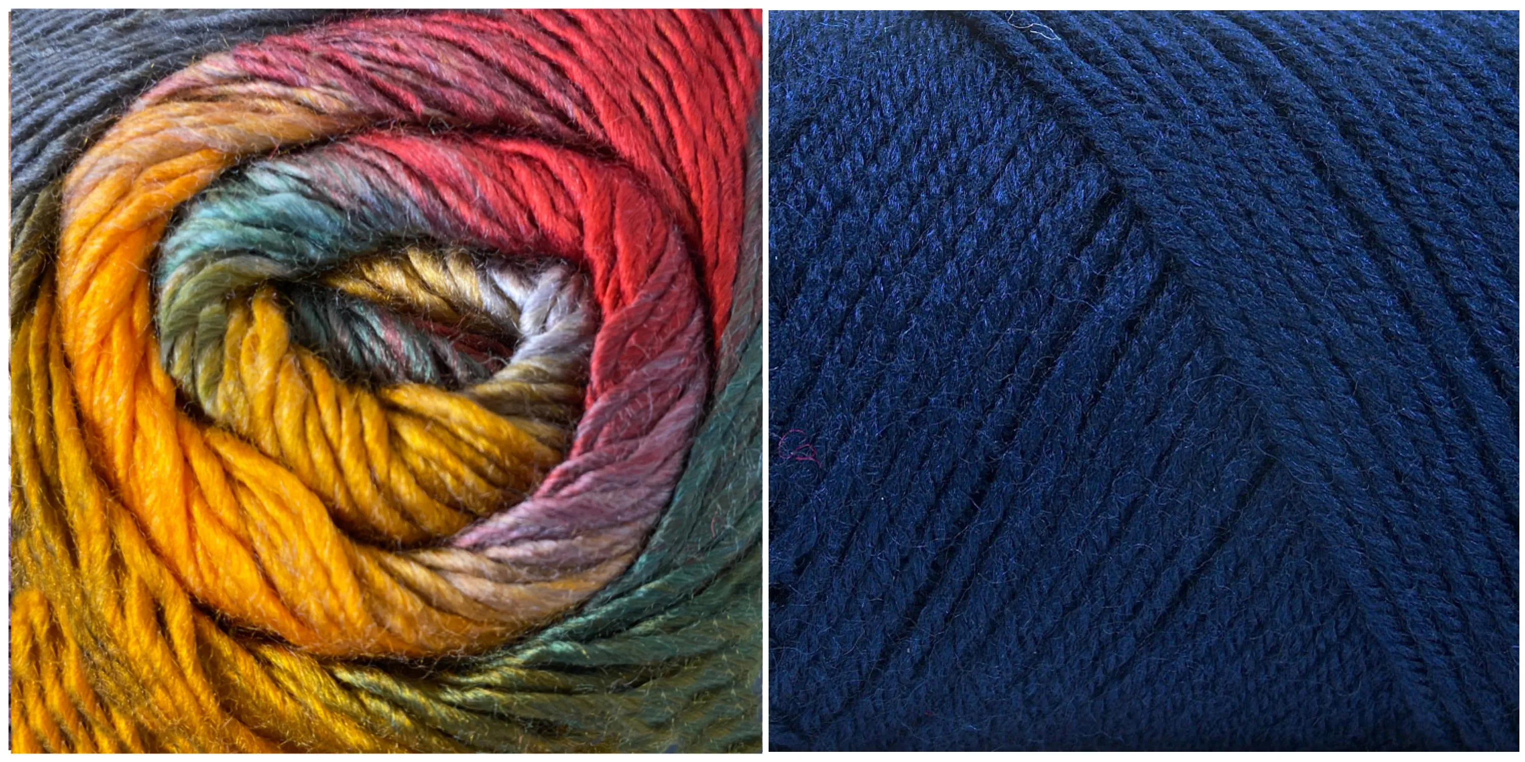 NAVY   MARIGOLD - Embossed Phoenix Scarf KIT