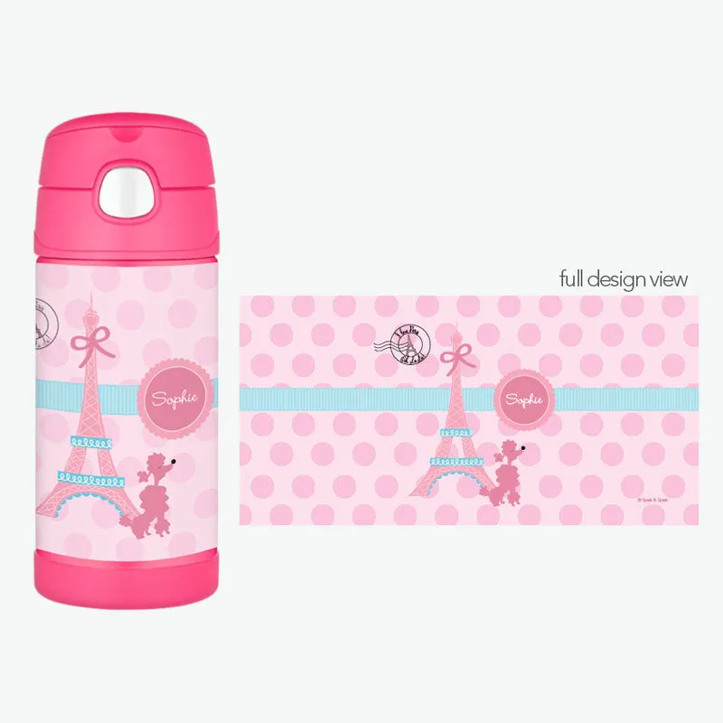 Ohh La La Paris Personalized Thermos Bottle