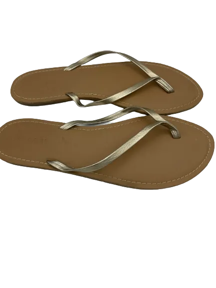 Old Navy Gold Flip Flops