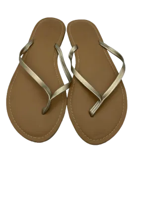 Old Navy Gold Flip Flops