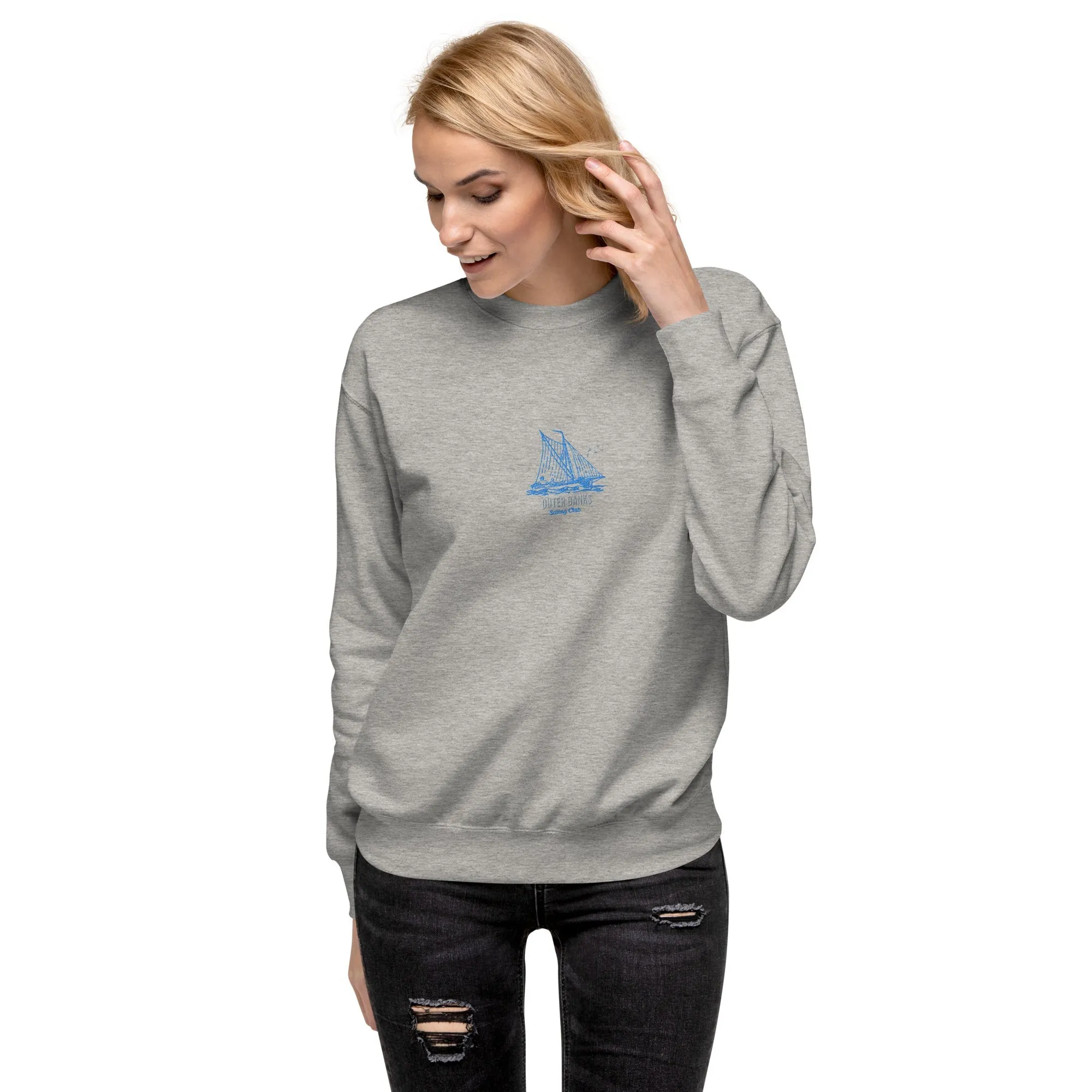 Outer Banks Sailing Club Embroidered women's Premium Sweatshirt