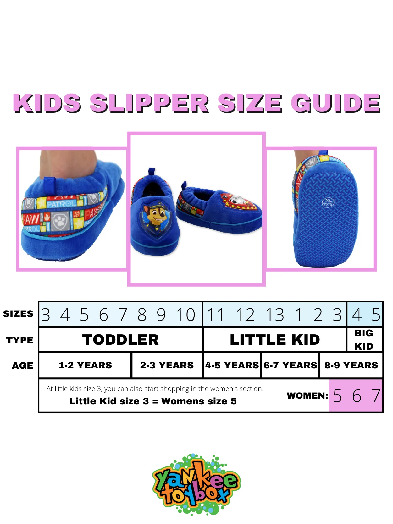 Paw Patrol Chase Marshall Plush A-Line Slippers
