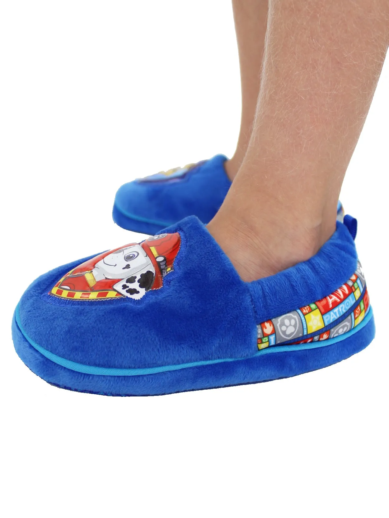Paw Patrol Chase Marshall Plush A-Line Slippers