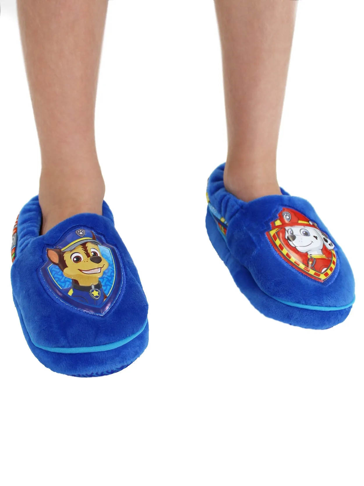 Paw Patrol Chase Marshall Plush A-Line Slippers