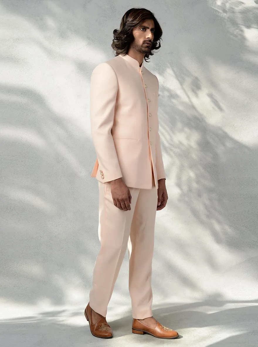 Peach Jodhpuri Suit | JadeBlue