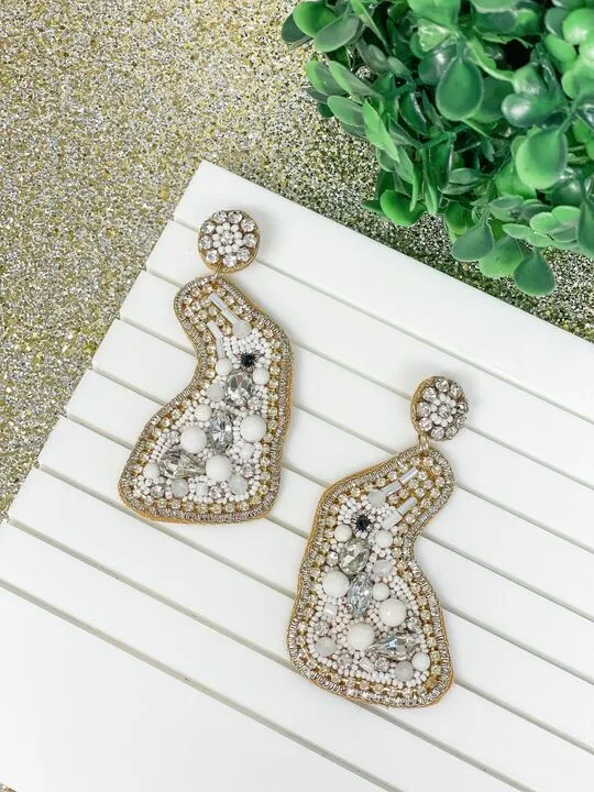 Pearl Bunny Dangle Earrings