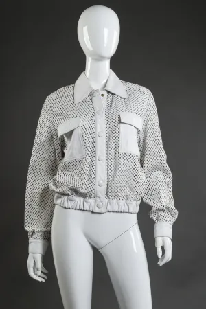 Perforated Leather Jacket