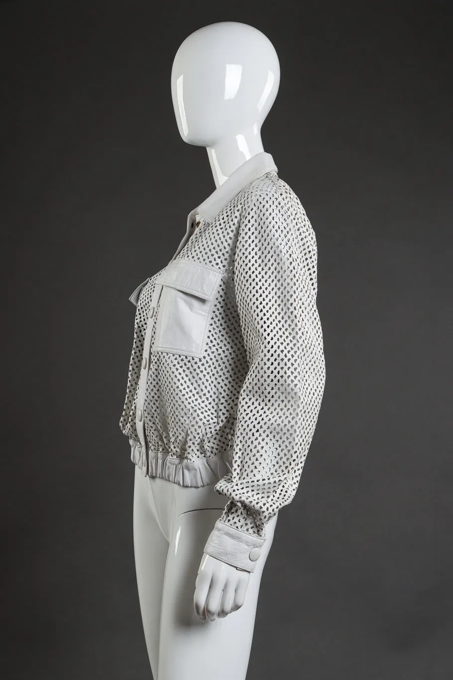 Perforated Leather Jacket