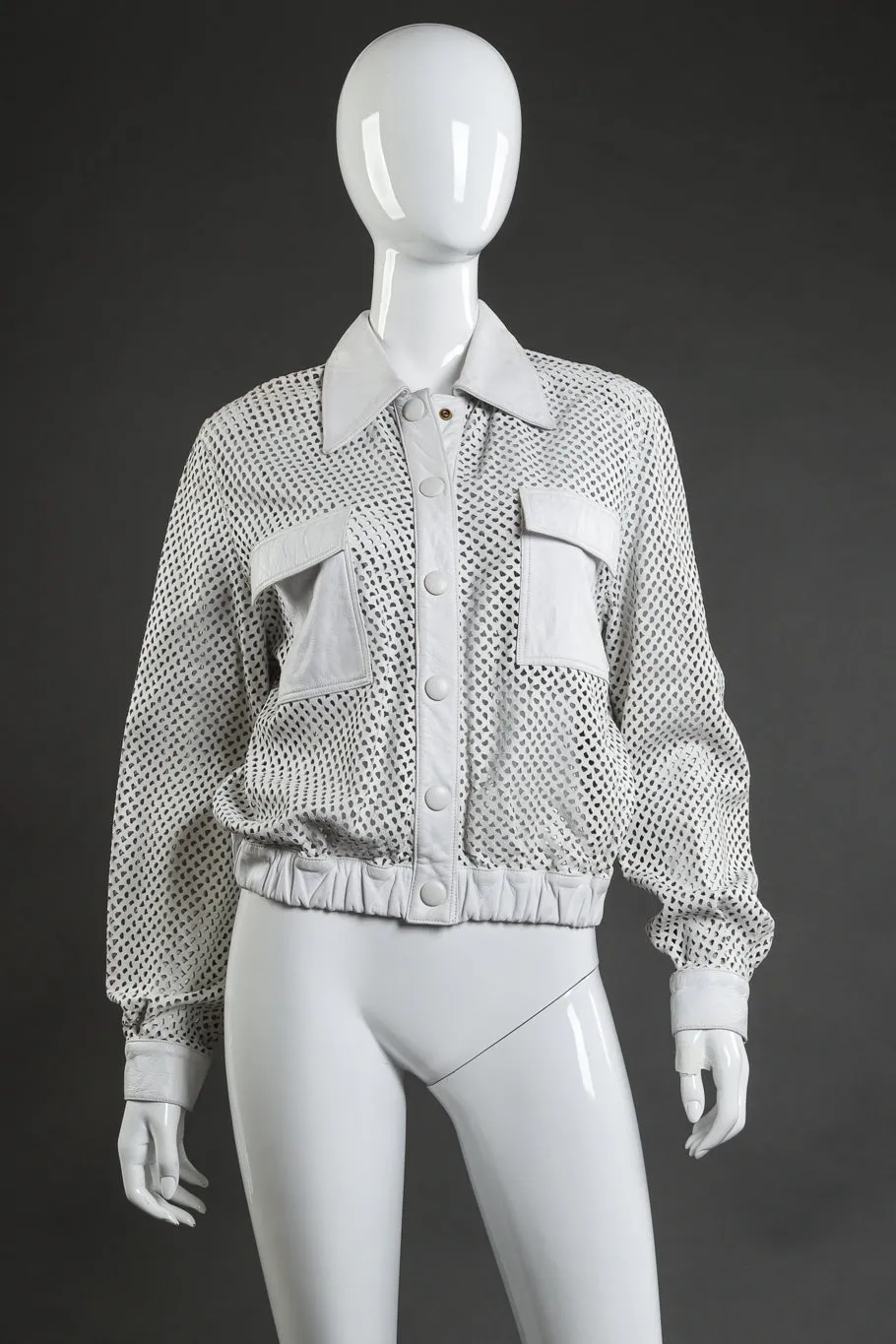 Perforated Leather Jacket