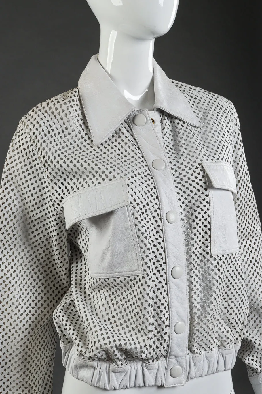 Perforated Leather Jacket