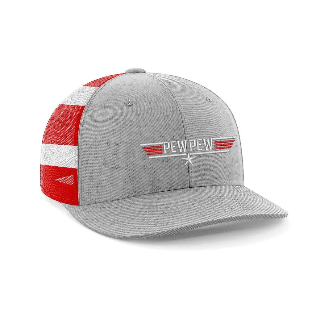 Pew Pew Embroidered Trucker Hat