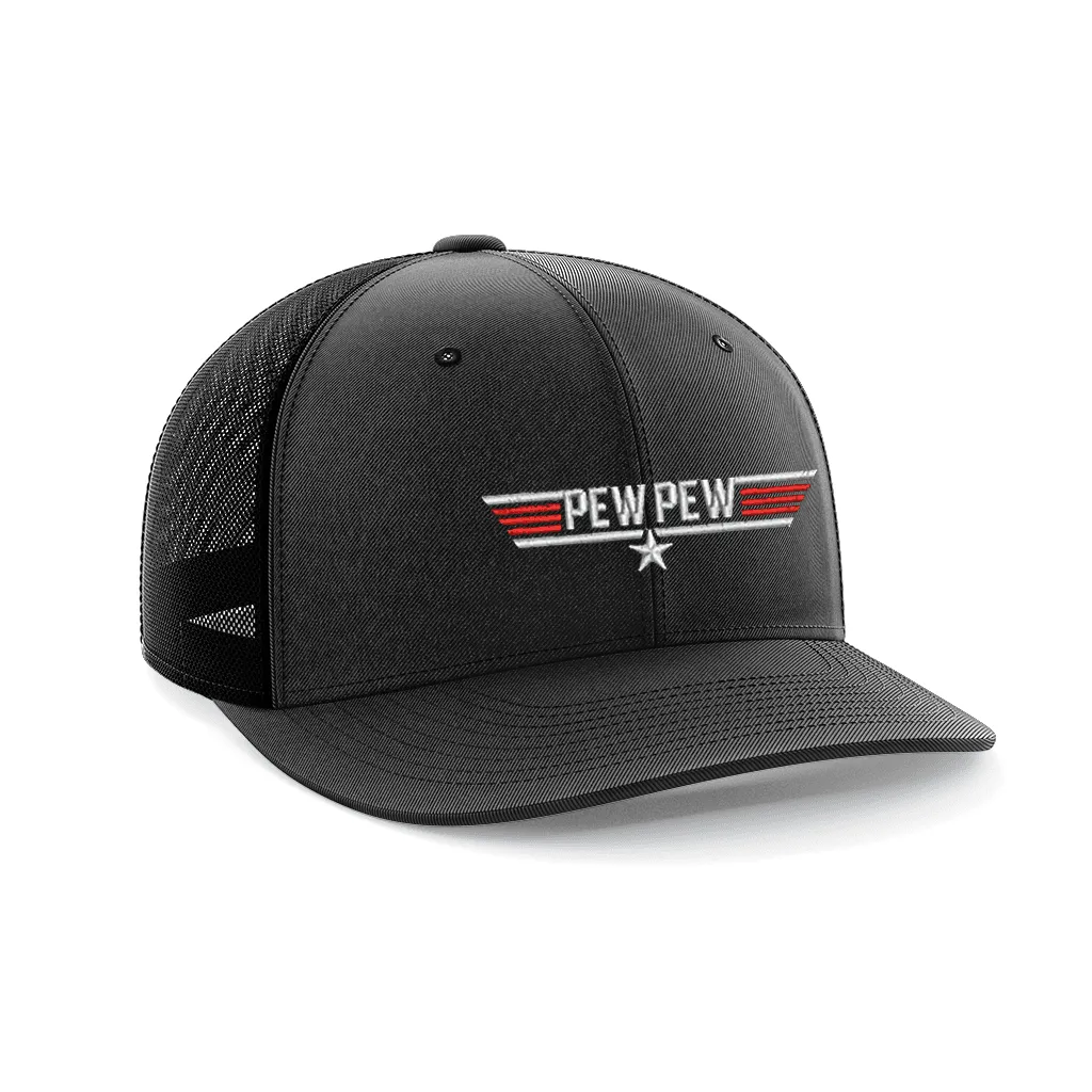 Pew Pew Embroidered Trucker Hat