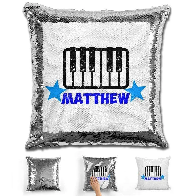 Piano Personalized Magic Sequin Pillow