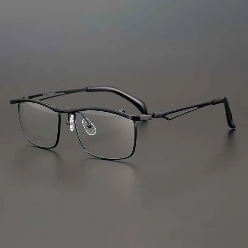 Pierson Titanium Square Flip Up Full Glasses Frame