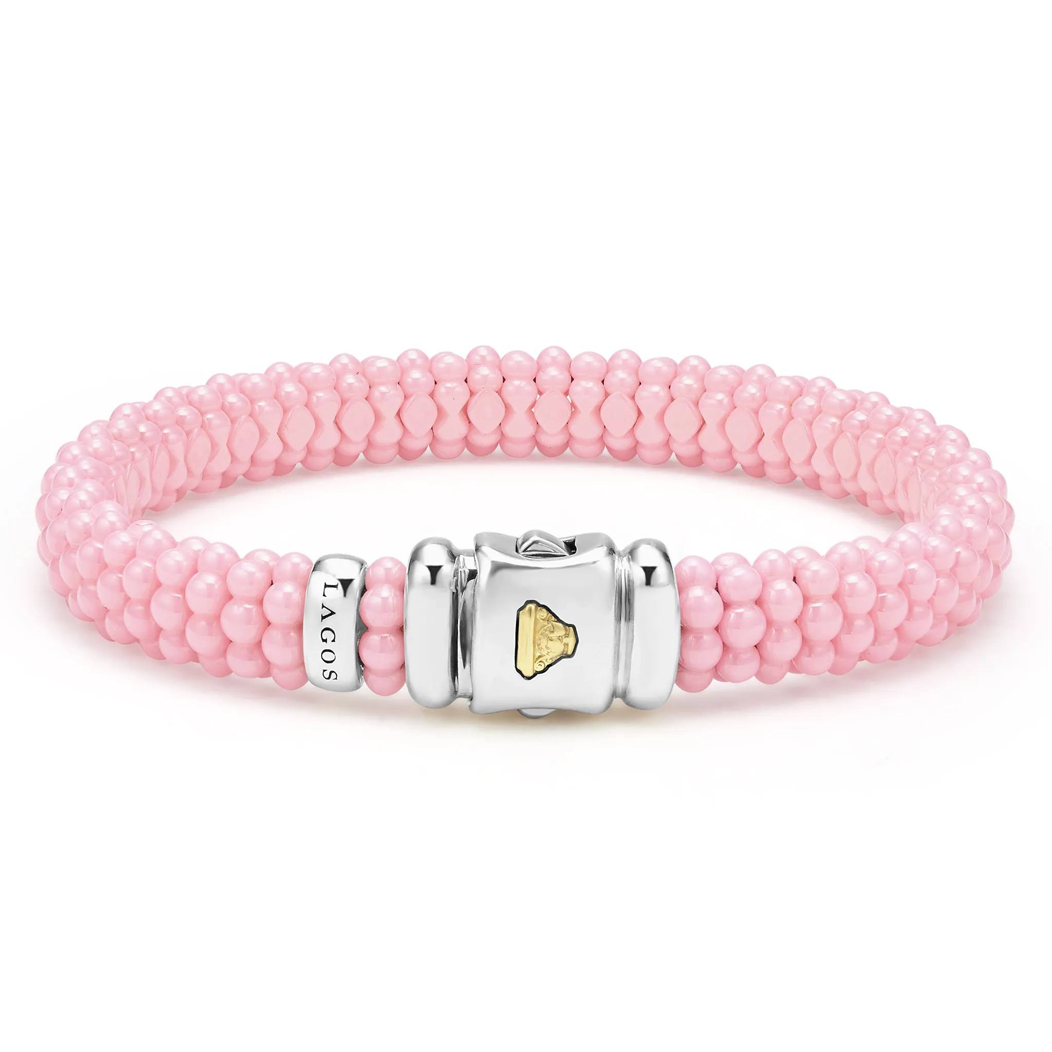 Pink Caviar Pink Ceramic Beaded Bracelet | 9mm
