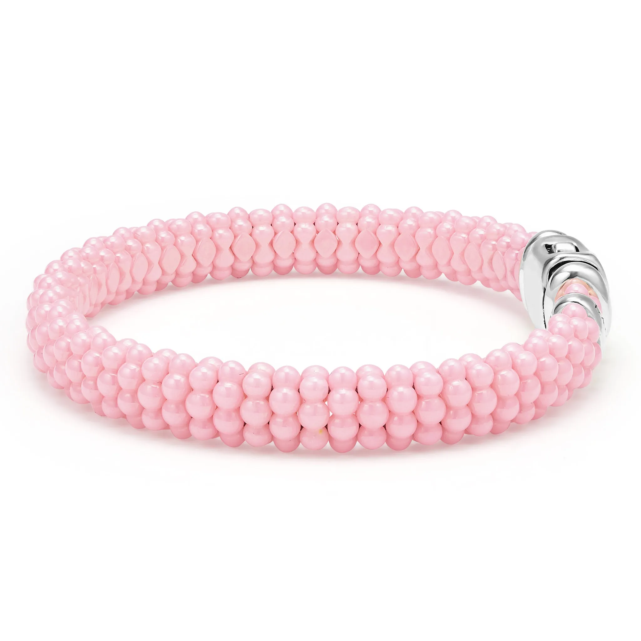 Pink Caviar Pink Ceramic Beaded Bracelet | 9mm