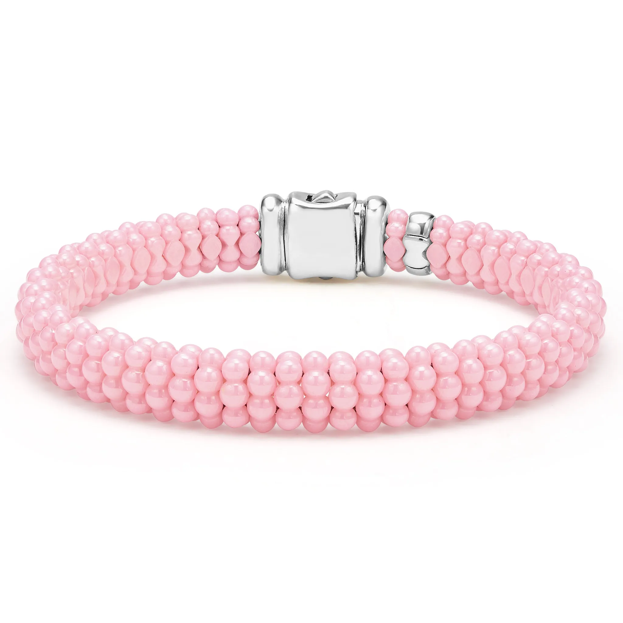 Pink Caviar Pink Ceramic Beaded Bracelet | 9mm