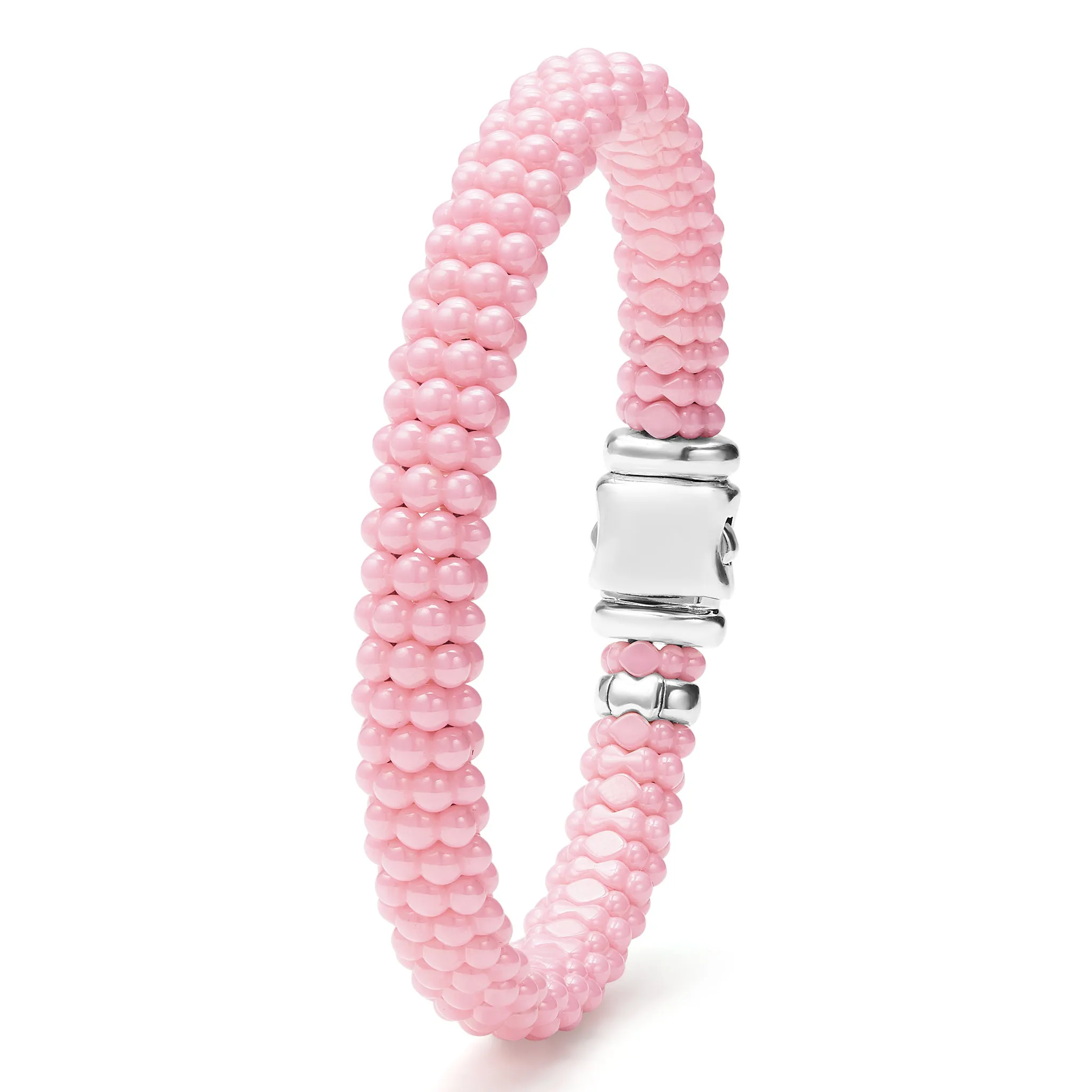 Pink Caviar Pink Ceramic Beaded Bracelet | 9mm