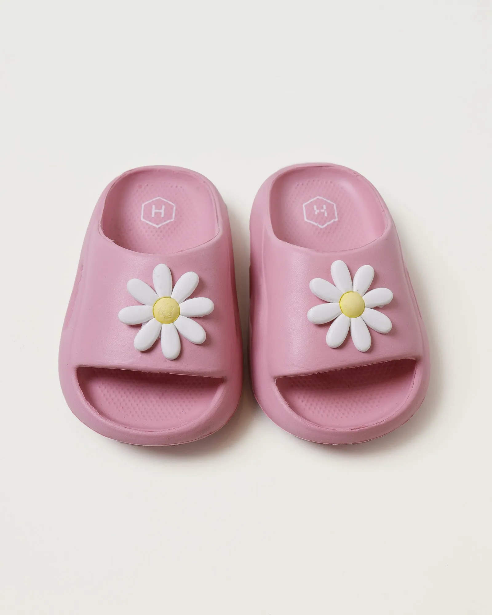 Pink Floral Slippers
