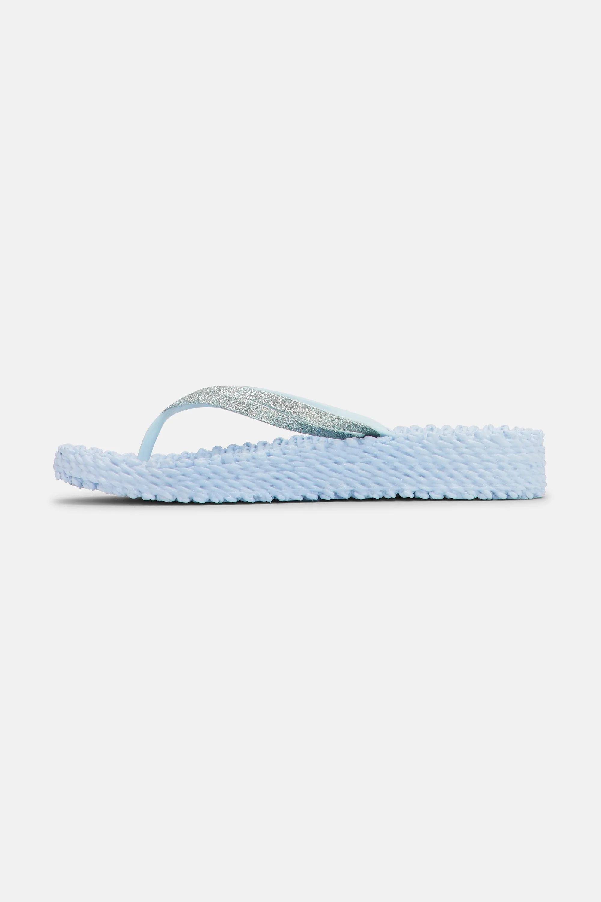 Platform Flip-flops Glitter - Blue Bell