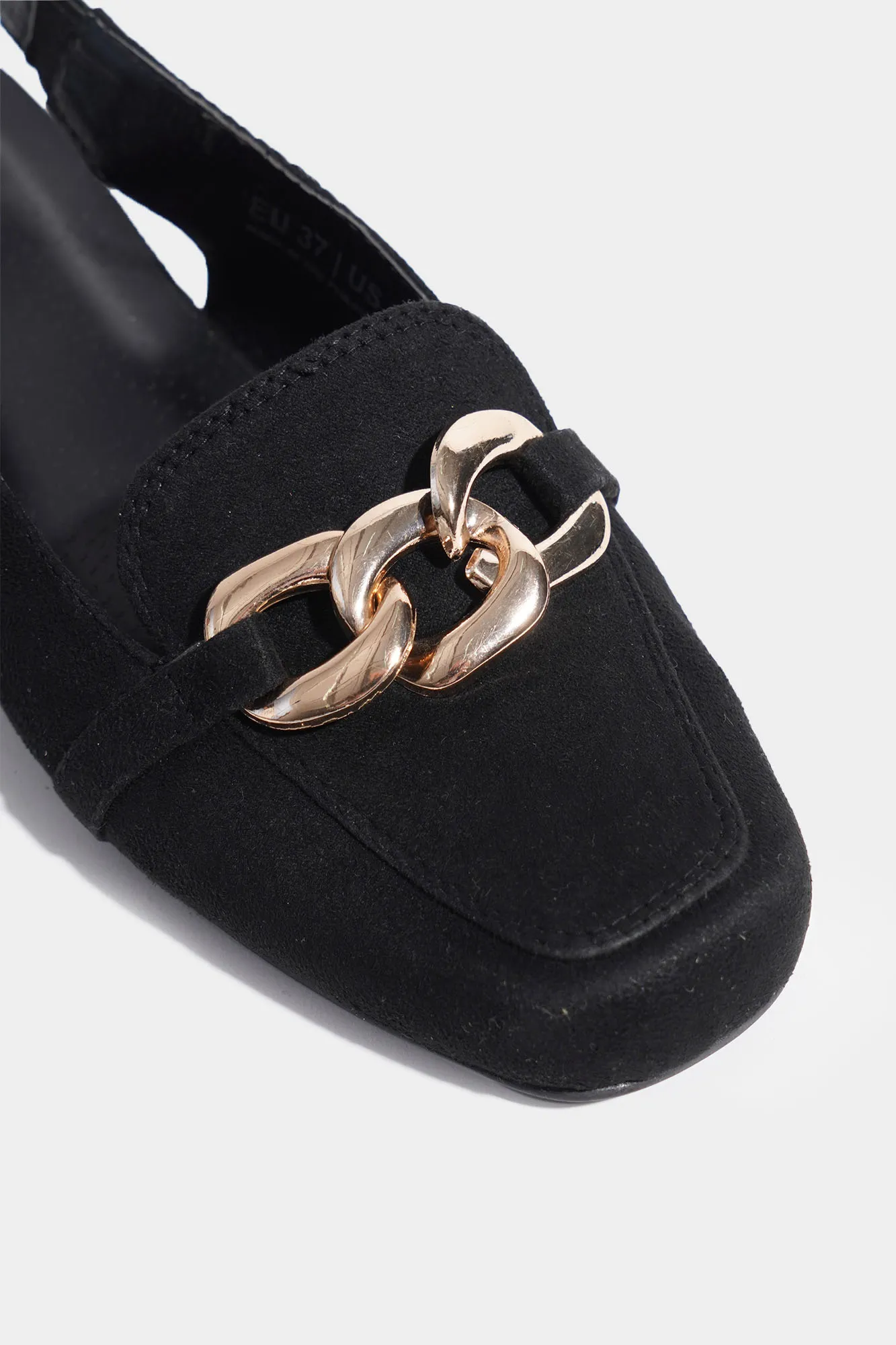 Pointed Toe Buckled Slingback Sandals