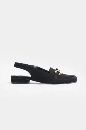 Pointed Toe Buckled Slingback Sandals
