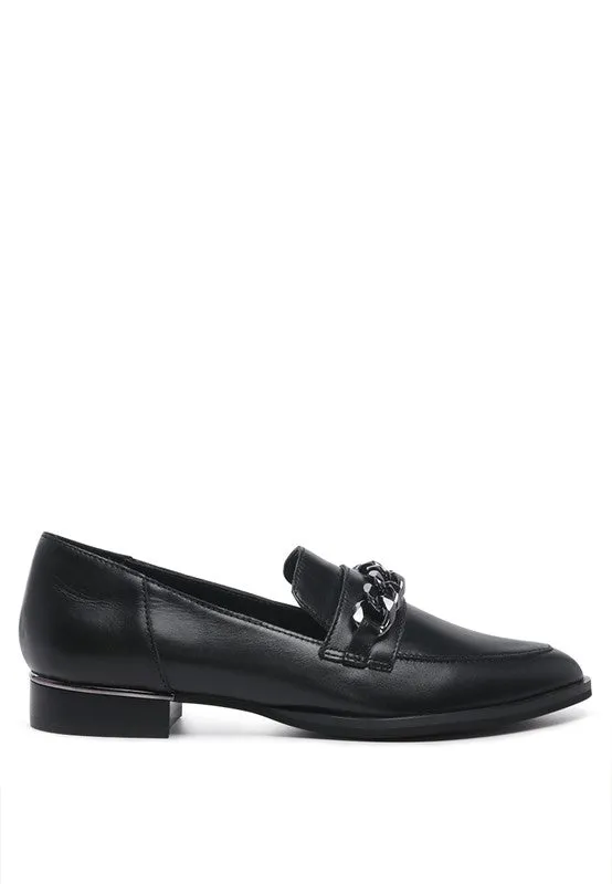 Pola Leather Horse bit Loafers