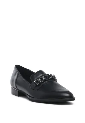 Pola Leather Horse bit Loafers