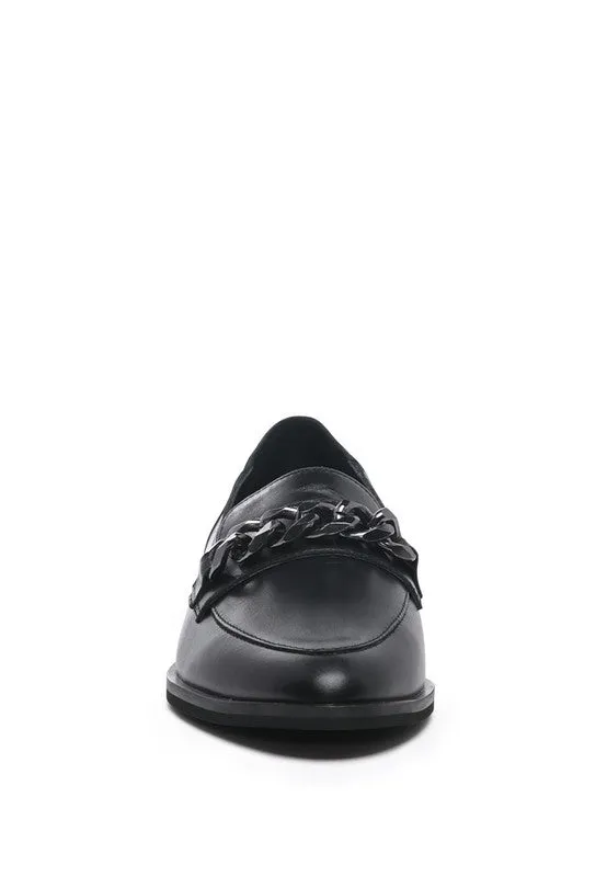 Pola Leather Horse bit Loafers