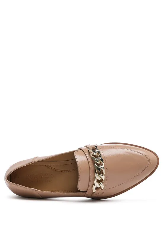 Pola Leather Horse bit Loafers