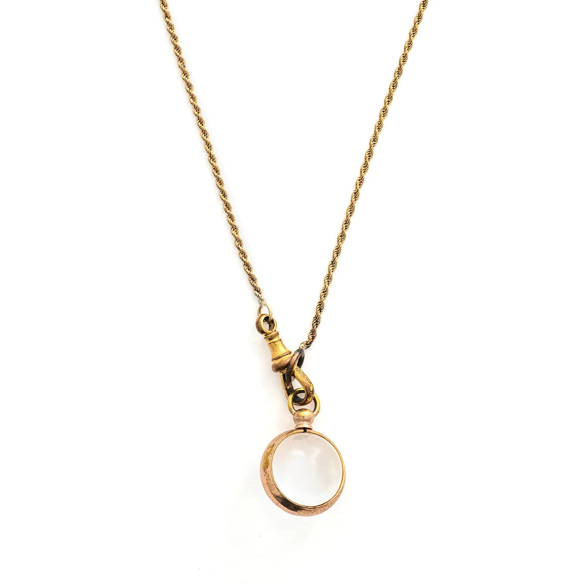 Pool of Light Rock Crystal Antique Locket