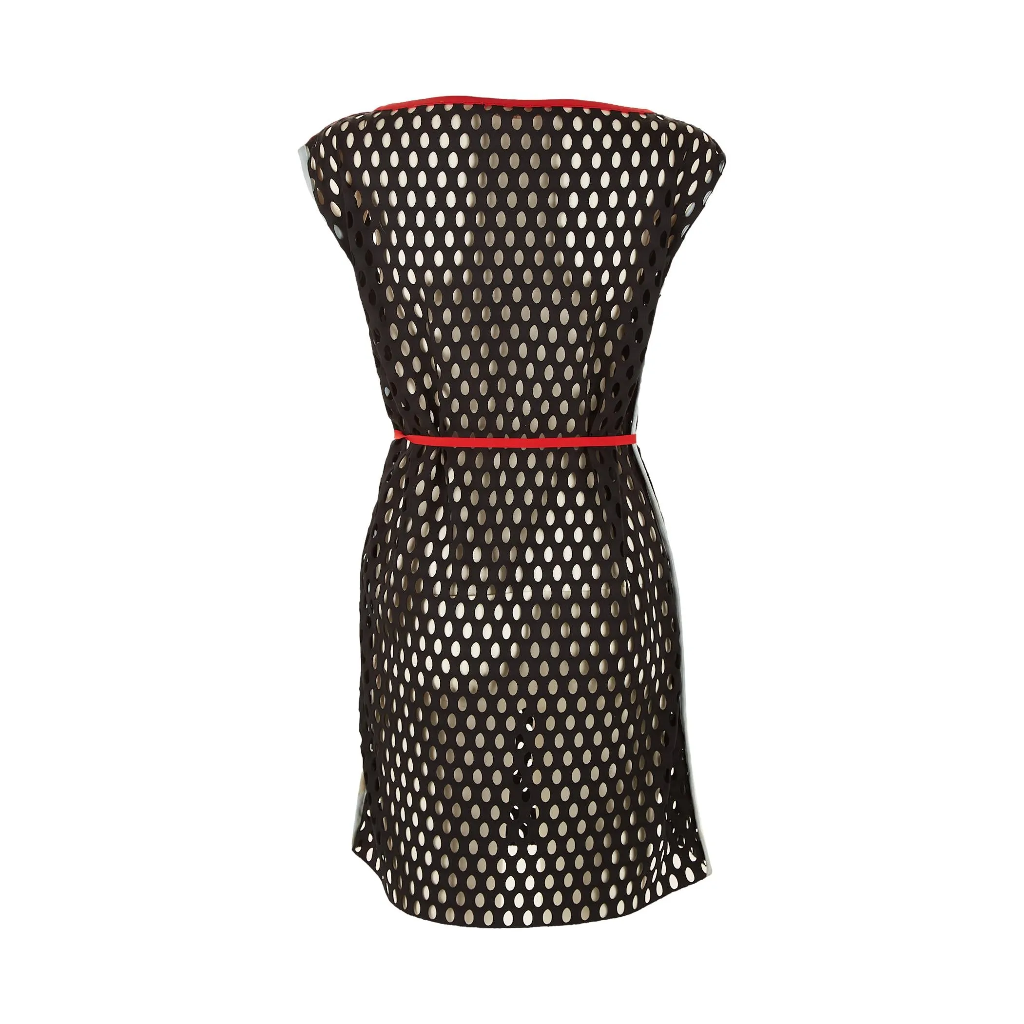 Prada Navy Perforated Dress