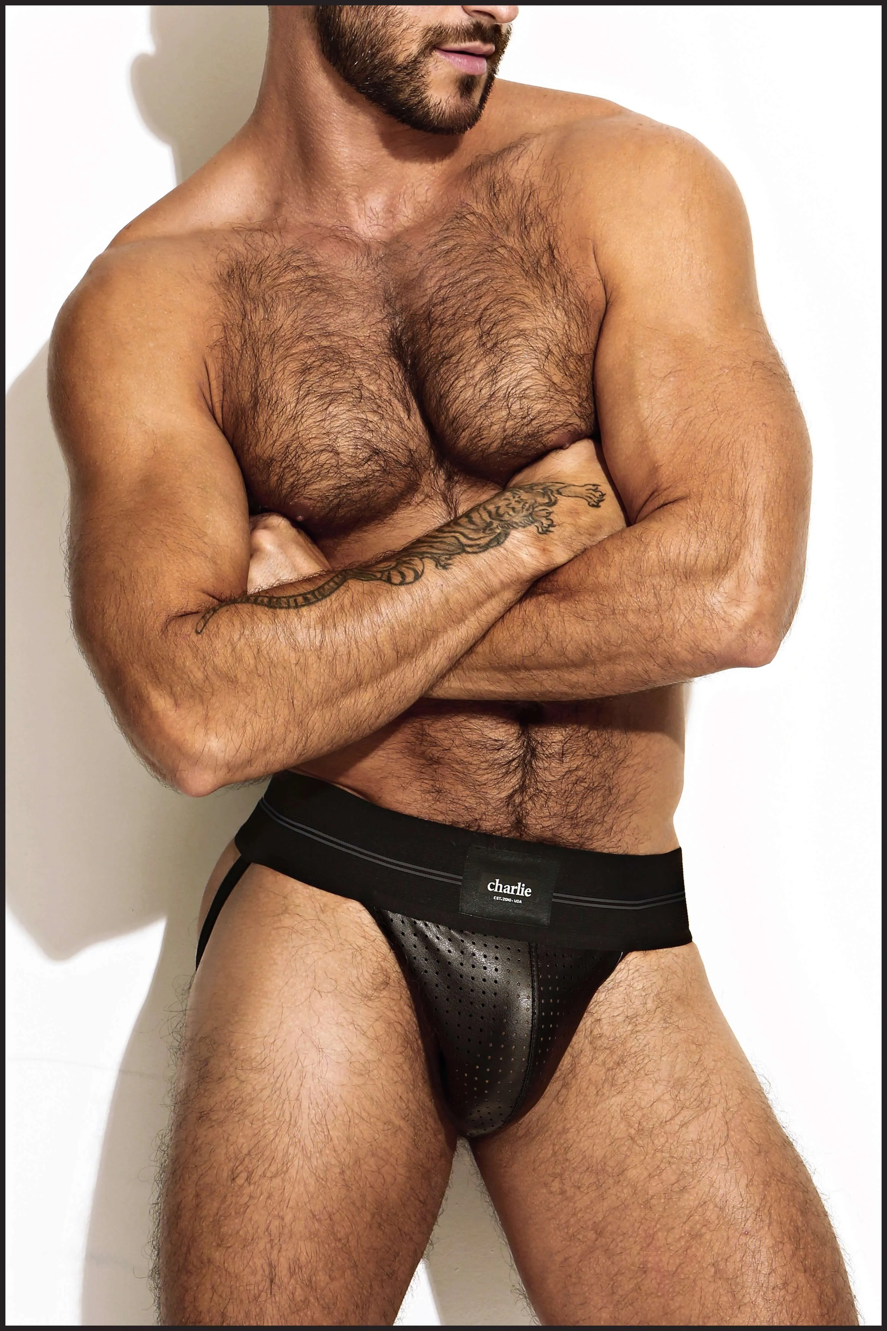 Pro Jockstrap - PERFORATED LEATHER