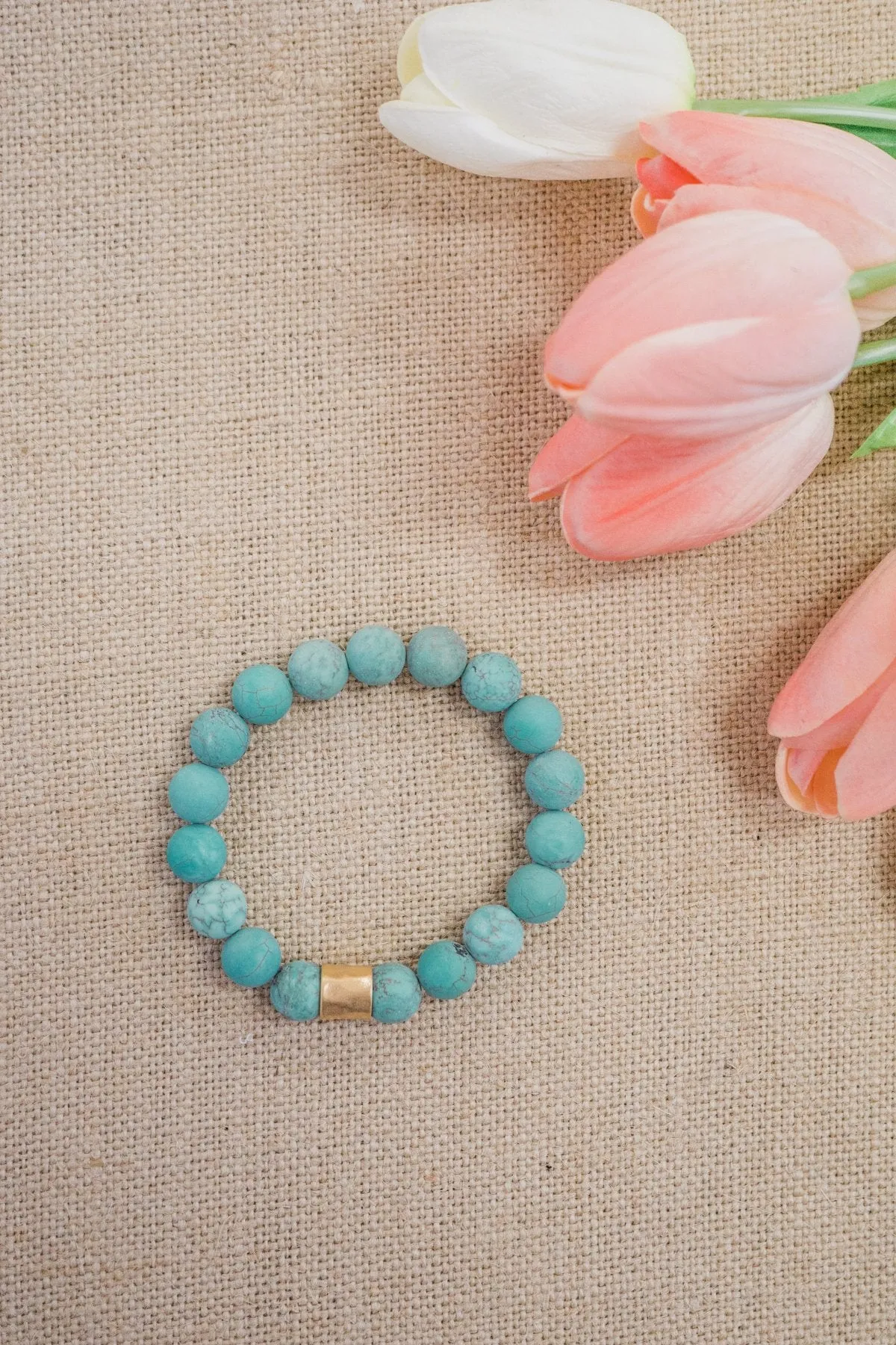 Pulse Perk - Turquoise Beaded Bracelet