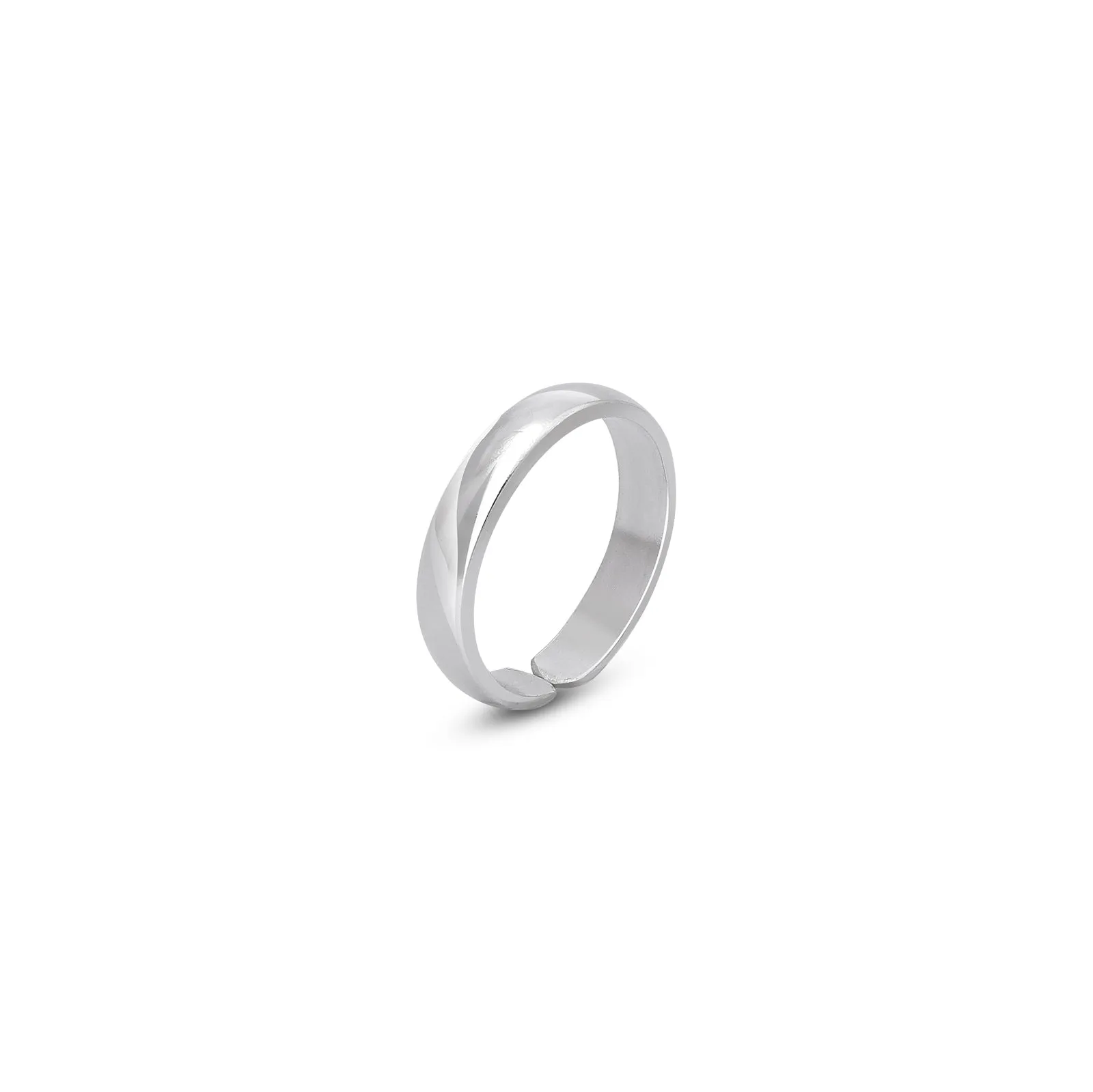 Pure Silver Toe Ring - Elegance Unbound In Sleek Design