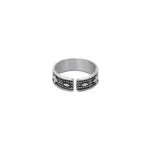 Pure Silver Toe Ring - Leaf Whisper With Die-Casting