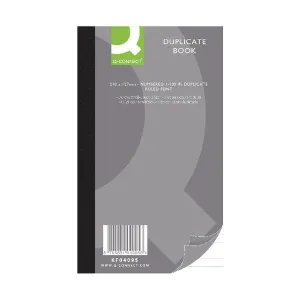 Q-Connect Ruled Feint Duplicate Book 210x127mm KF04095