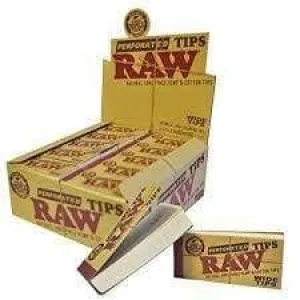 RAW Authentic Hemp & Cotton Perforated Wide Tips (50 Count)