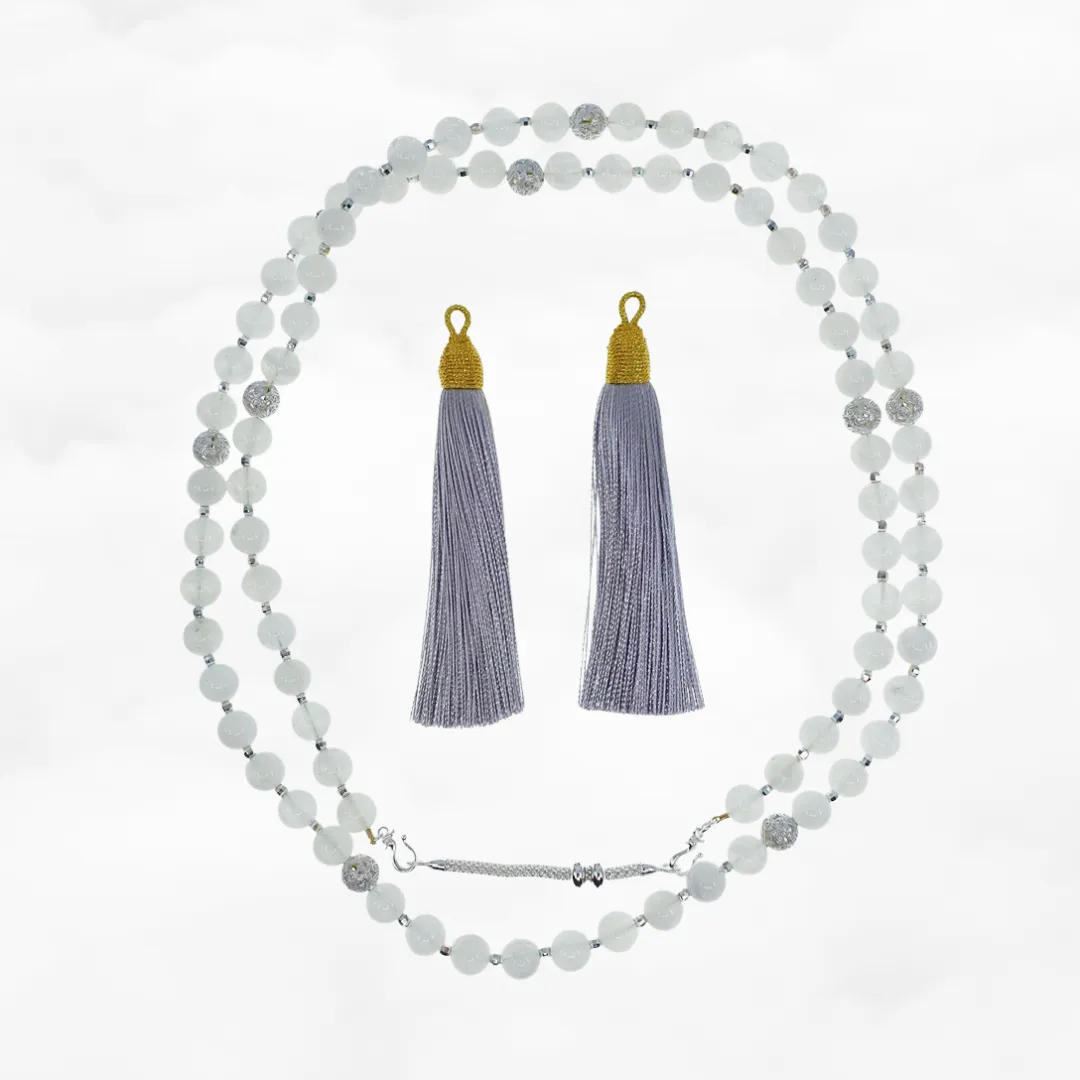 Return to Origin Multi-style Moonstone Beaded Necklace with Tassels