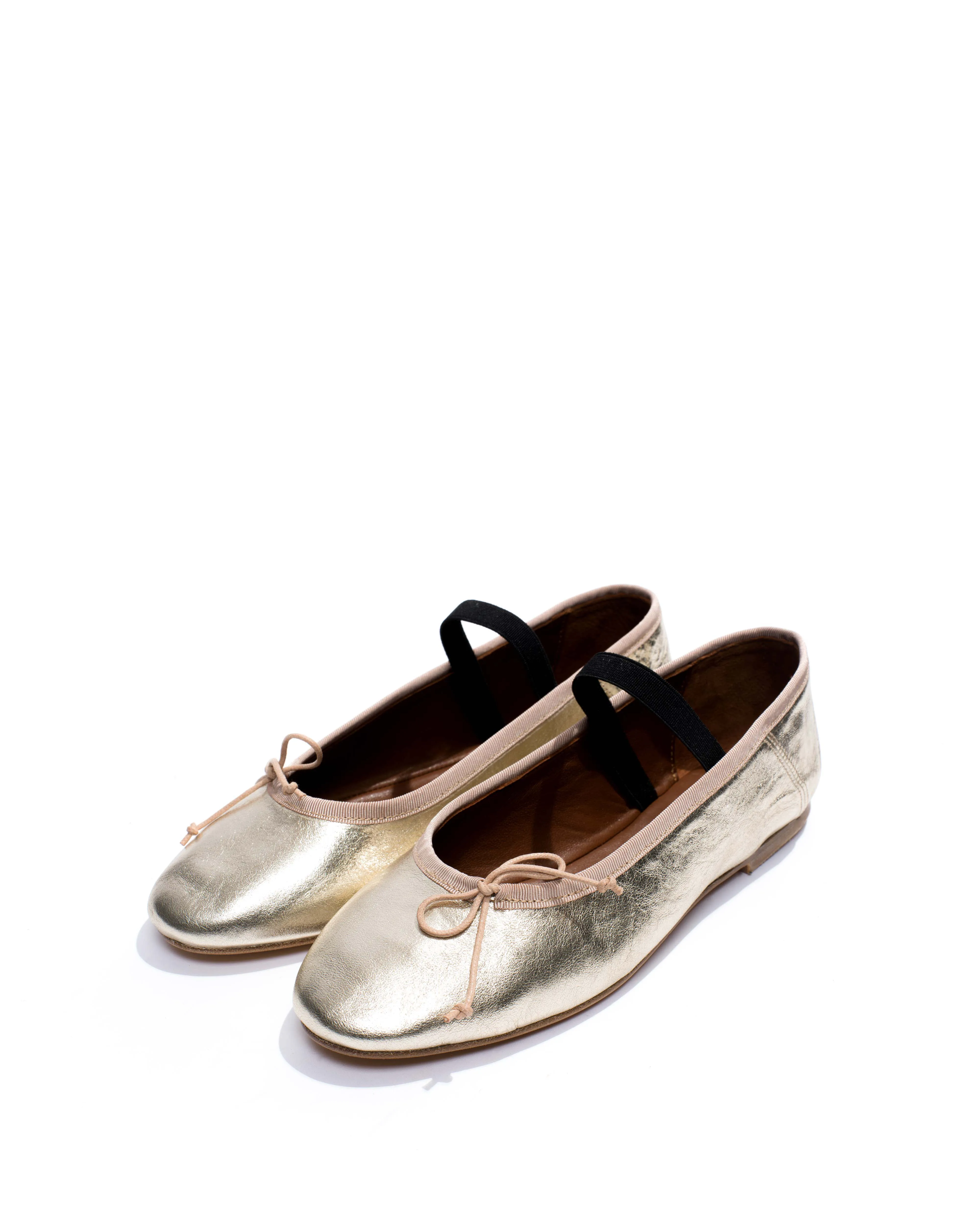 Rhina Grained metallic lamb Champagne
