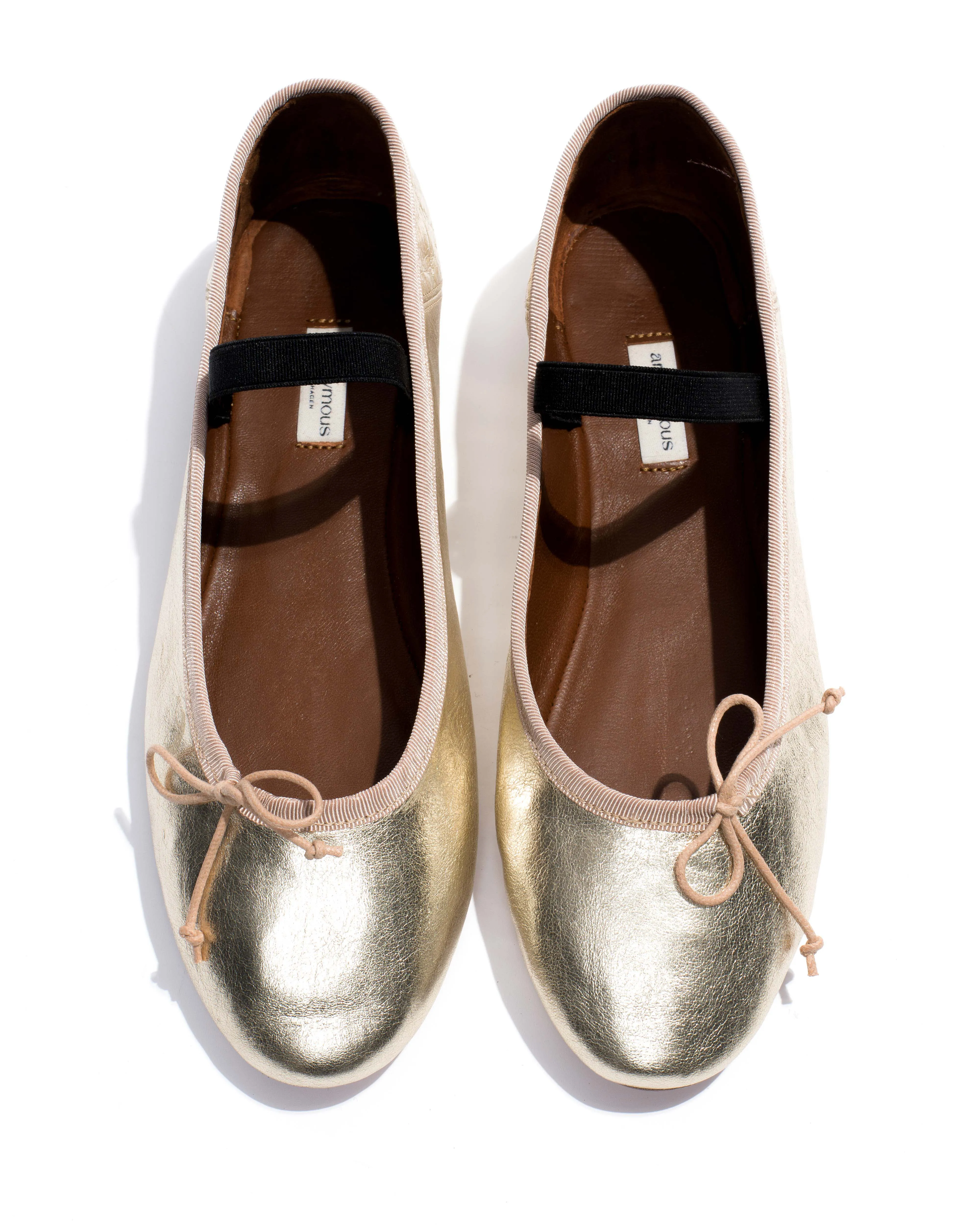 Rhina Grained metallic lamb Champagne