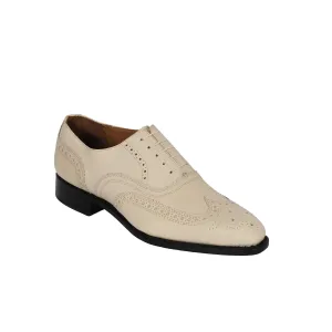 Richelieu Brogue Pearl 439 en cuir brut
