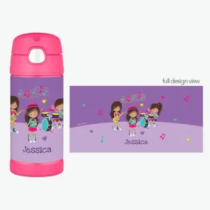 Rock and Roll Band Personalized Thermos Bottle