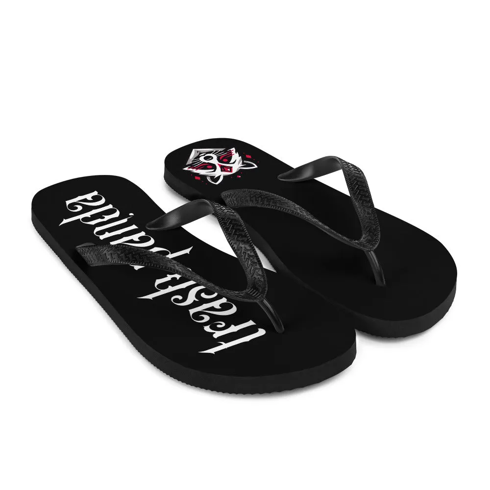 Ruby Raccoon Trash Panda - Flip-Flops