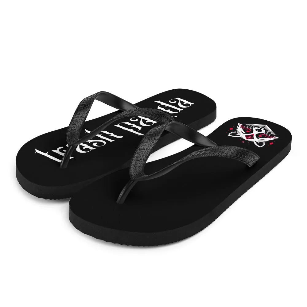 Ruby Raccoon Trash Panda - Flip-Flops