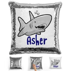 Shark Personalized Magic Sequin Pillow