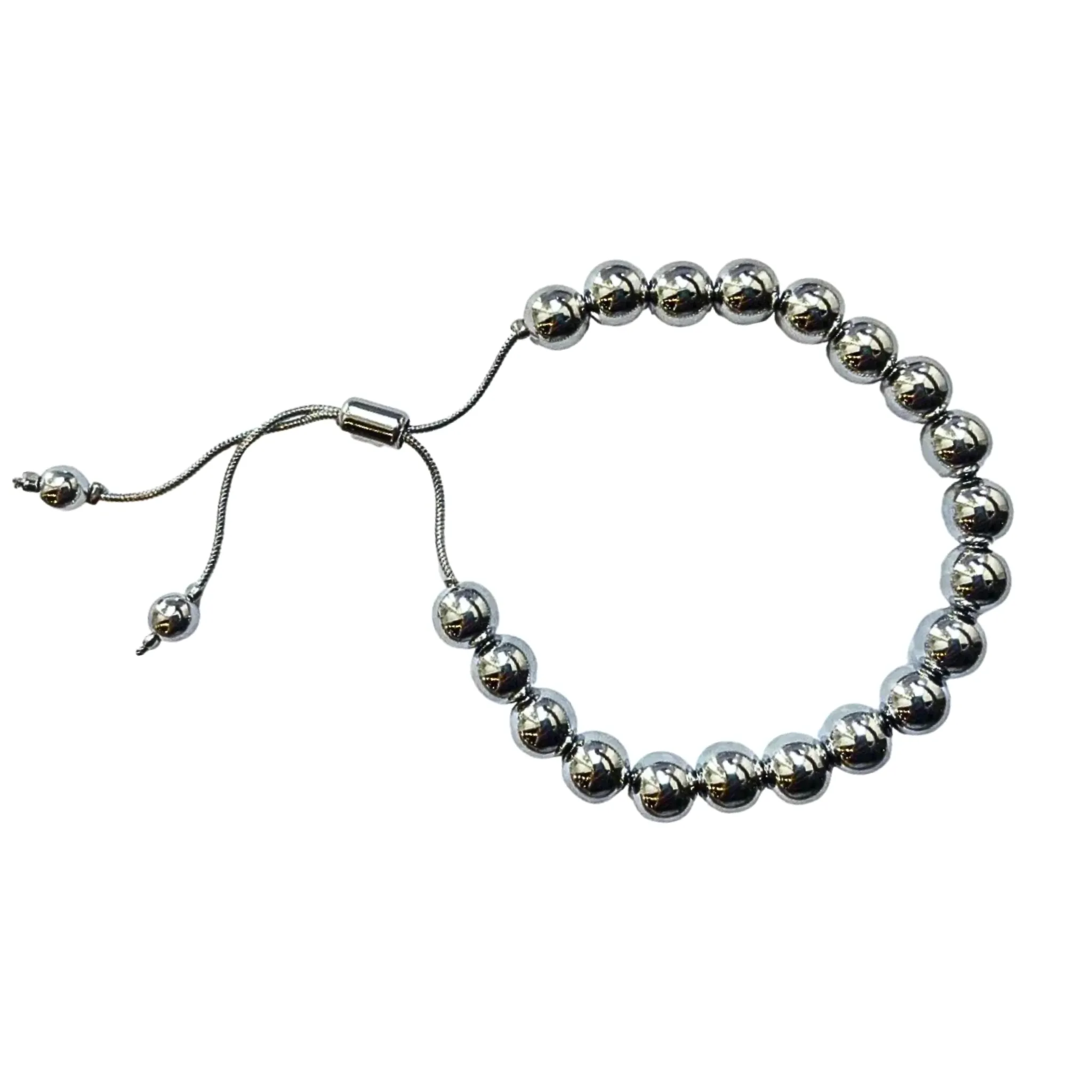 Silver Beaded Bracelet