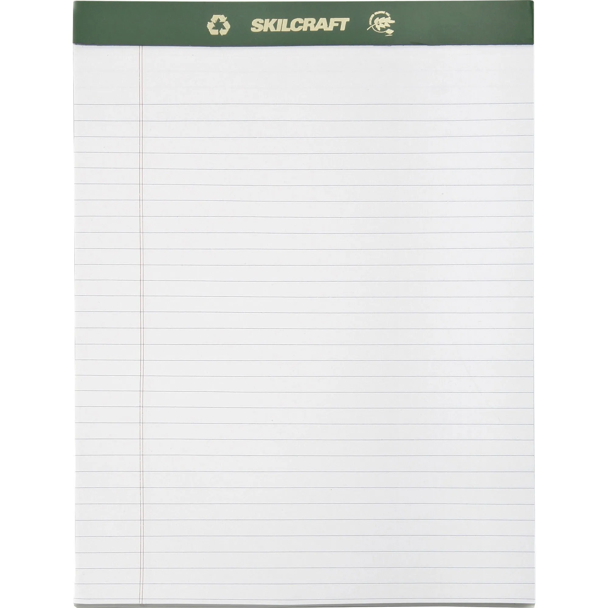 SKILCRAFT Perforated Chlorine Free Writing Pad