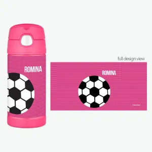 Soccer Fan Personalized Thermos Bottle